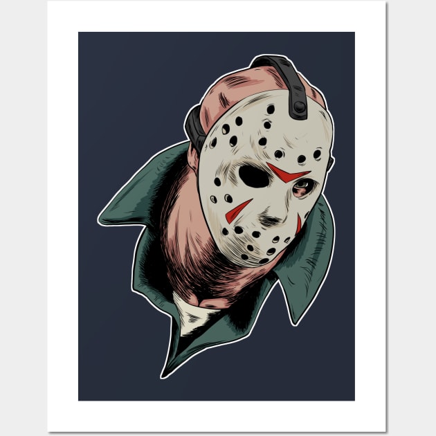 Jason Voorhees Wall Art by Black Snow Comics